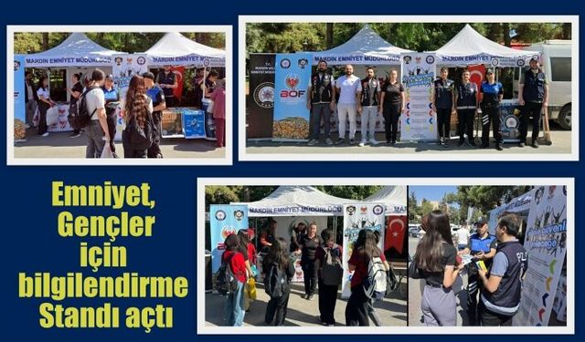 Emniyet, Gençler için bilgilendirme Standı açtı