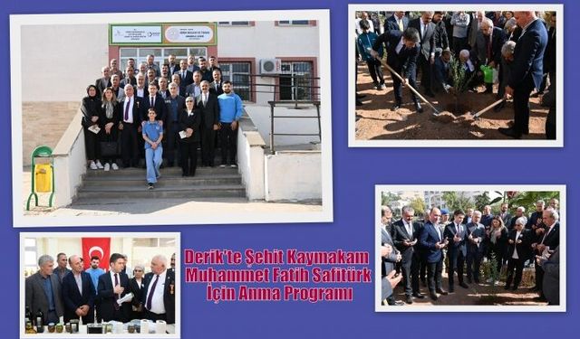 Derik'te Şehit Kaymakam Muhammet Fatih Safitürk İçin Anma Programı