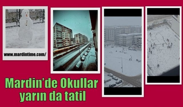 Mardin’de Okullar yarın da tatil