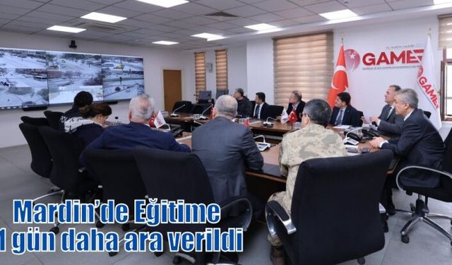 Mardin’de Eğitime 1 gün daha ara verildi