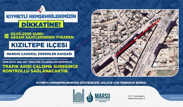 Mardin Kavşağında Yarın Trafik Kontrollü Sağlanacak