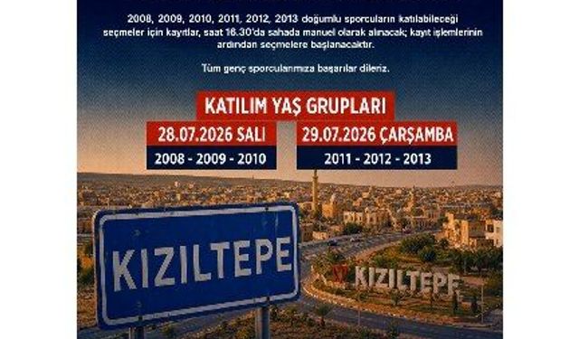 Mardin 1969 Spor Akademi seçmeleri Kızıltepe’de yapılacak