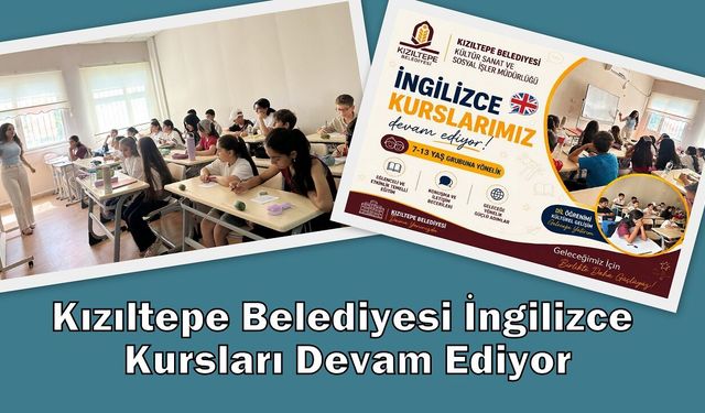 Kızıltepe Belediyesi İngilizce Kursları Devam Ediyor