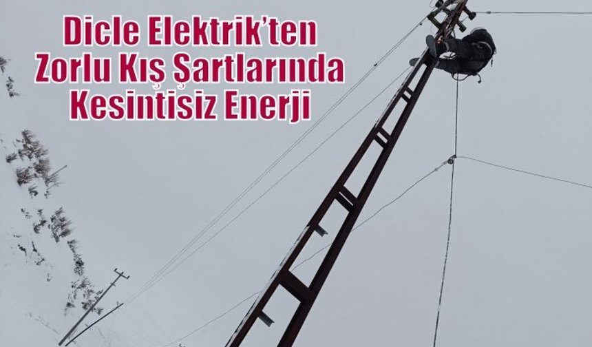Dicle Elektrik’ten Zorlu Kış Şartlarında Kesintisiz Enerji