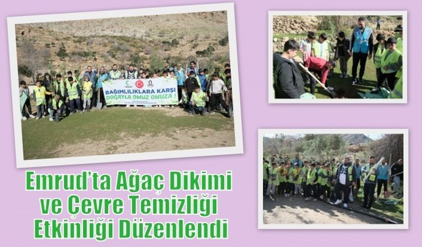 Emrud’ta Ağaç Dikimi ve Çevre Temizliği Etkinliği Düzenlendi