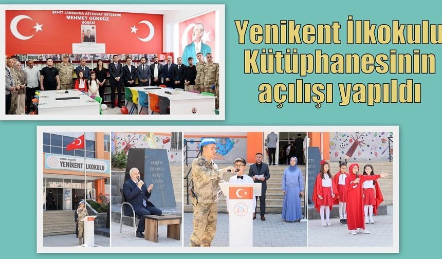 Yenikent İlkokulu Kütüphanesinin açılışı yapıldı