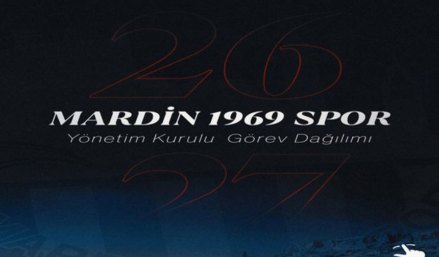 Mardin 1969 Spor Yönetiminde yeni Görev Dağılımı Yapıldı