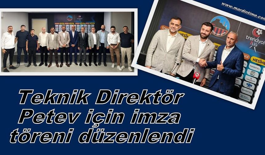 Teknik Direktör Petev için imza töreni düzenlendi