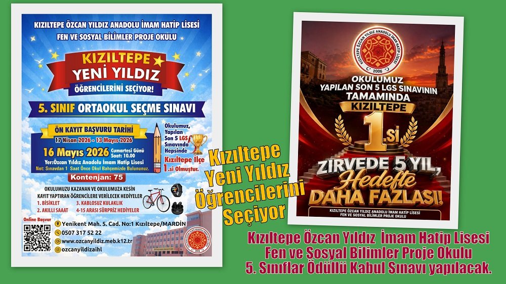 Kızıltepe Yeni Yıldız Öğrencilerini Seçiyor
