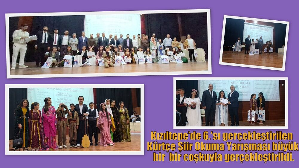 Kızıltepe’de 6.'sı gerçekleştirilen Kürtçe Şiir Okuma Yarışması büyük bir  bir coşkuyla gerçekleştirildi.