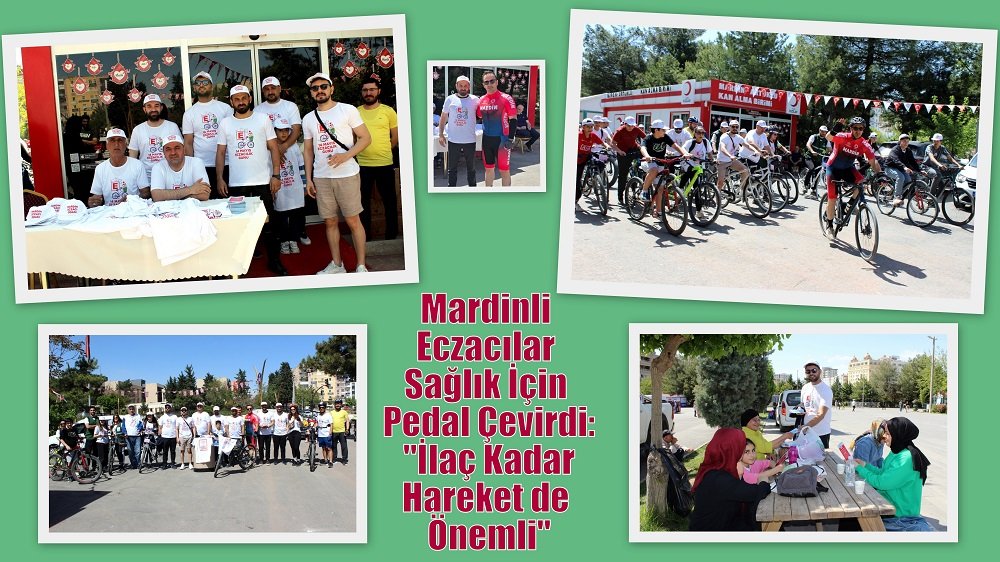 Mardinli Eczacılar Sağlık İçin Pedal Çevirdi: "İlaç Kadar Hareket de Önemli"