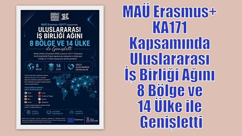MAÜ Erasmus+ KA171 Kapsamında Uluslararası İş Birliği Ağını 8 Bölge ve 14 Ülke ile Genişletti