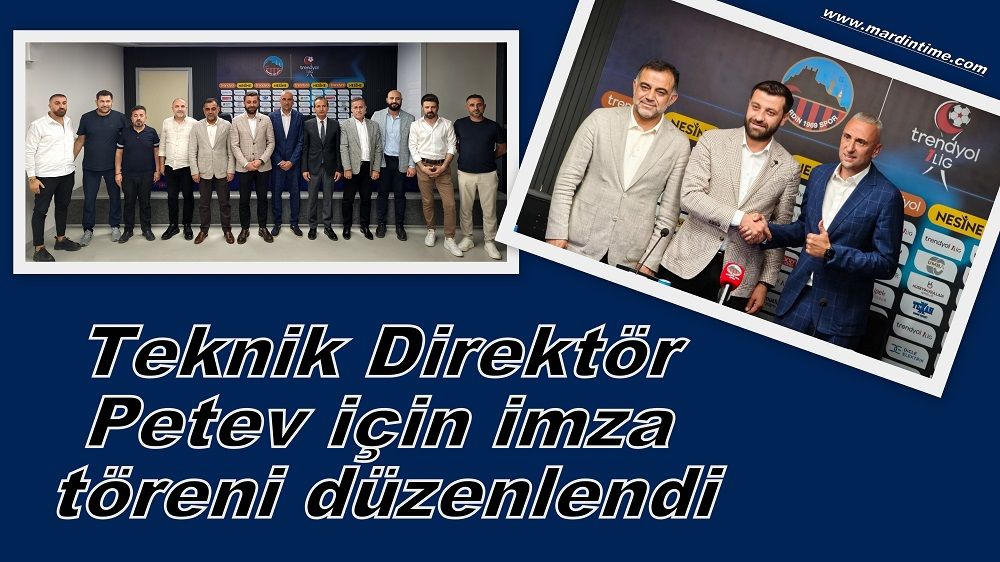Teknik Direktör Petev için imza töreni düzenlendi