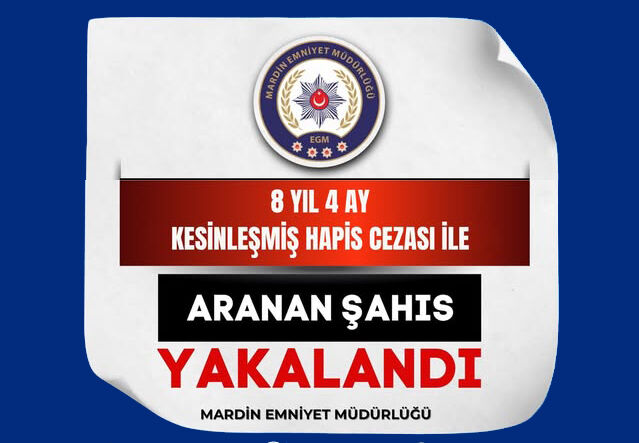 Kızıltepe’de 8 Yıl hapis cezasıyla aranan firari yakalandı