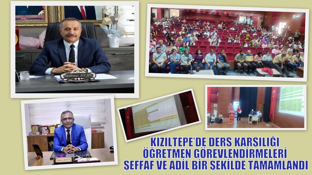 KIZILTEPE’DE DERS KARŞILIĞI ÖĞRETMEN GÖREVLENDİRMELERİ ŞEFFAF VE ADİL BİR ŞEKİLDE TAMAMLANDI